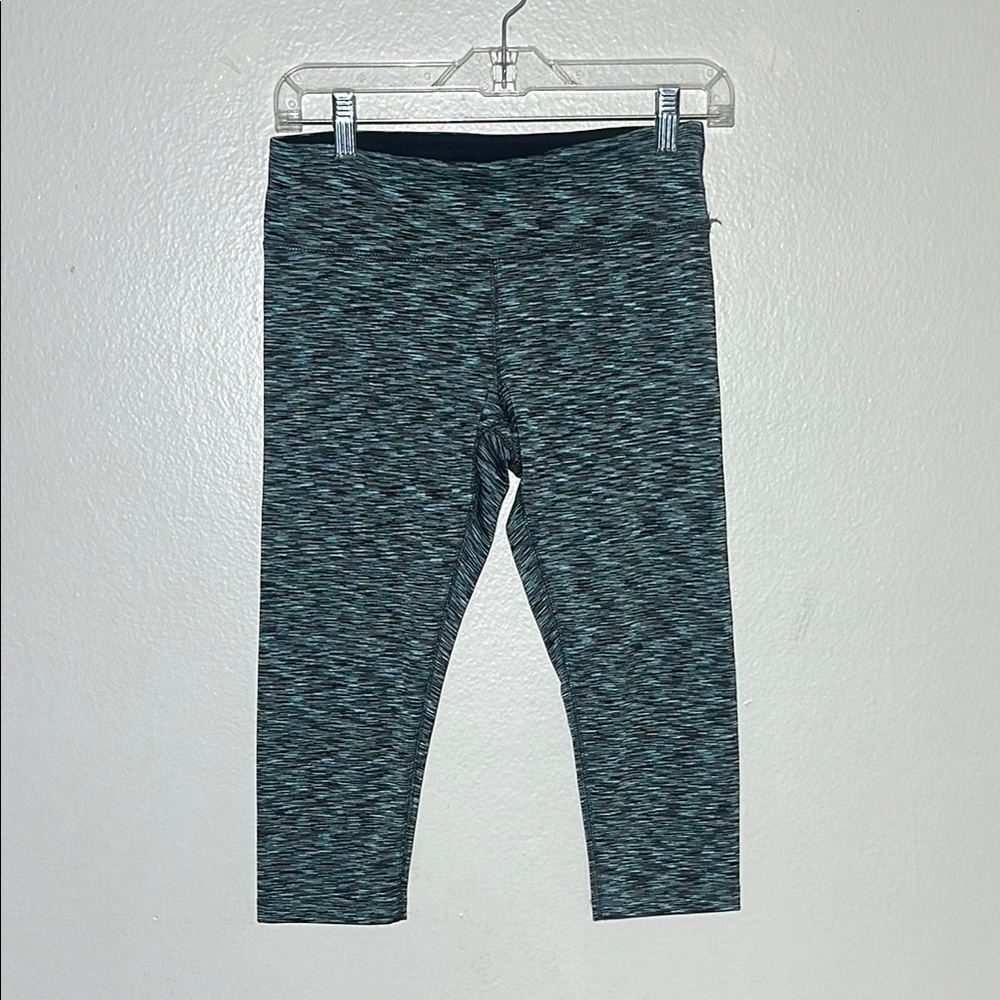 High-Waisted Black Leggings with Moisture-Wicking Fabric
